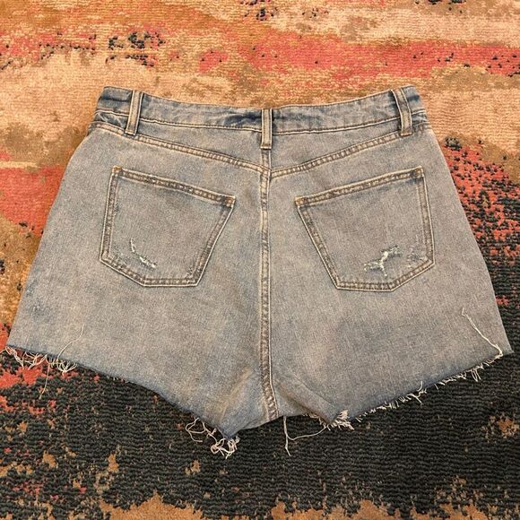 Wild Fable Blue Distressed Jean Shorts - Picture 5 of 6